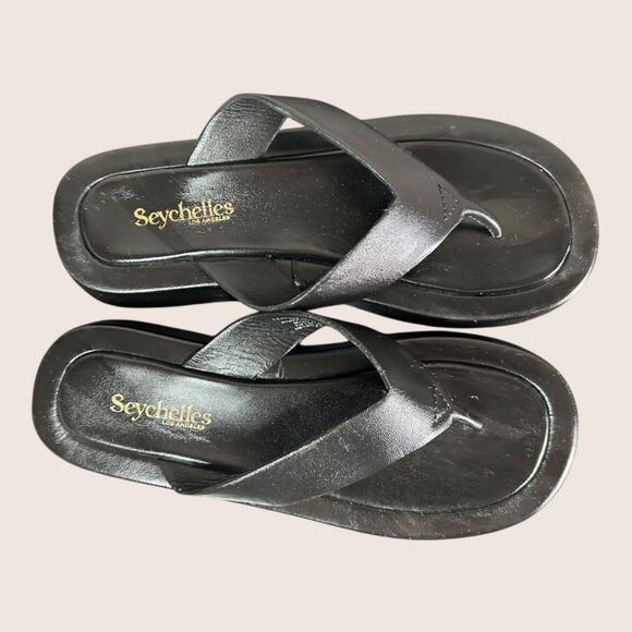 Seychelles Black Women's Sandals - Picture 3 of 9
